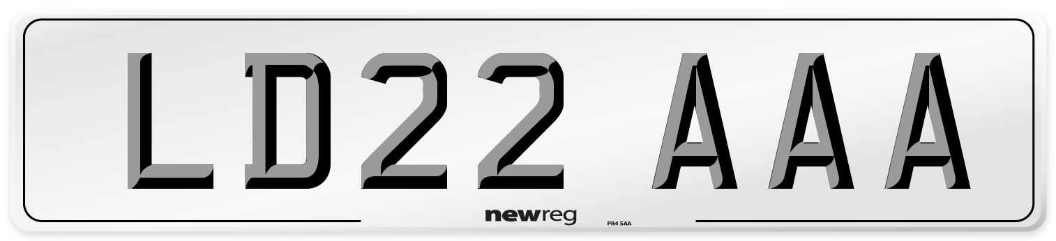 LD22 AAA Number Plate from New Reg